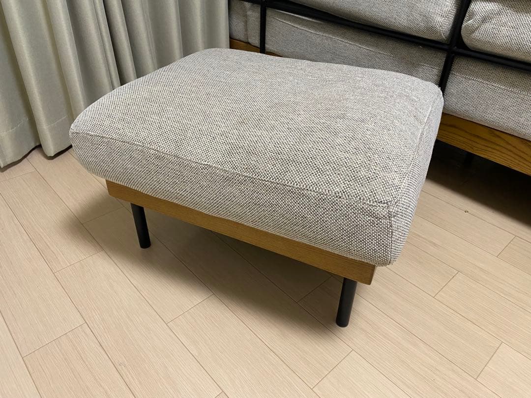 【美品】unico TREL(トレル)カバーリングオットマン