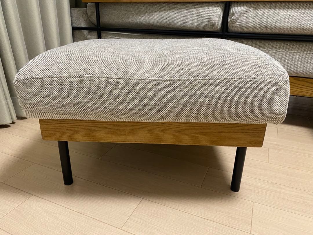 【美品】unico TREL(トレル)カバーリングオットマン