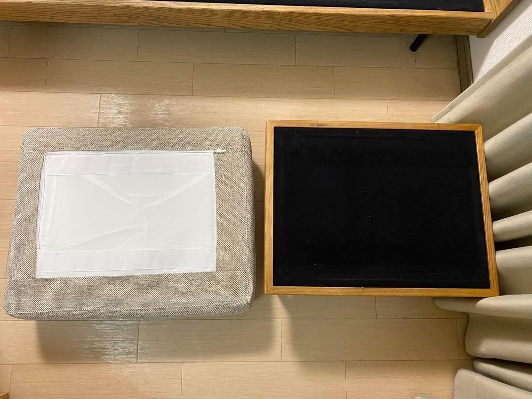 【美品】unico TREL(トレル)カバーリングオットマン