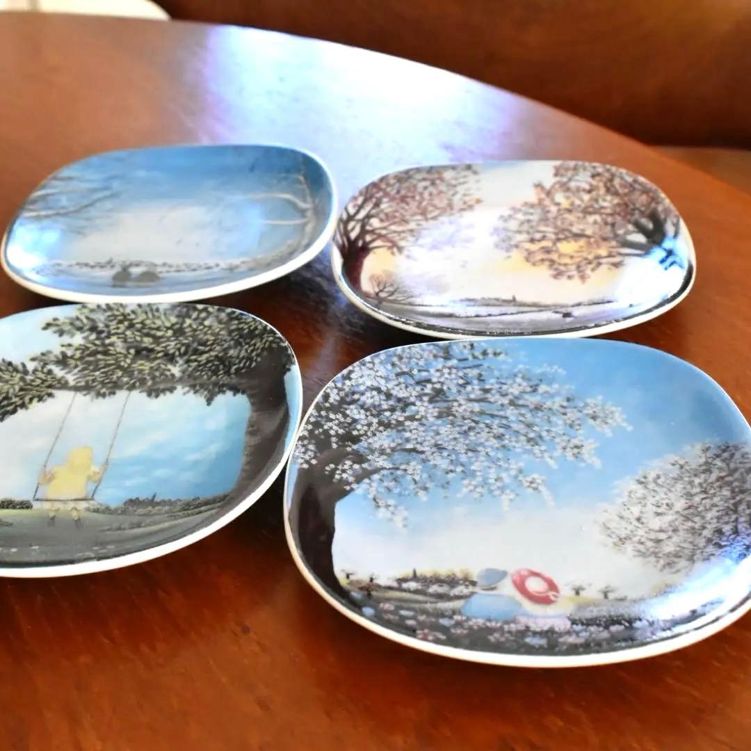 J5: ARABIA ウォールプレート 春夏秋冬 ４枚セット