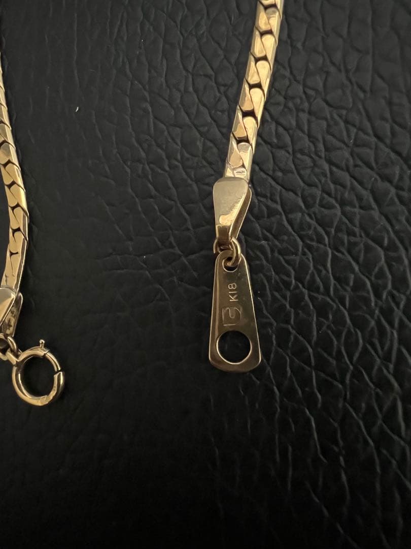 K18イエローゴールドの喜平ブレスレットチェーン