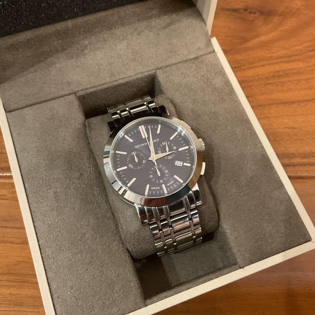 BURBERRY BU1360 ネイビー　（箱ありコマ付き）