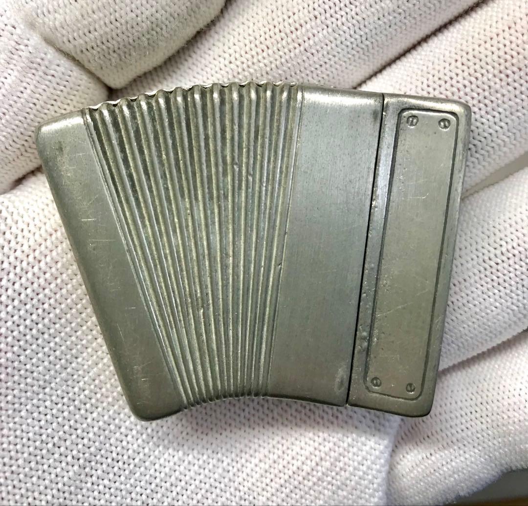 ハープ、ピアノ、マンドリン、アコーディオン　ピューター製 ドイツ製 楽器の置物