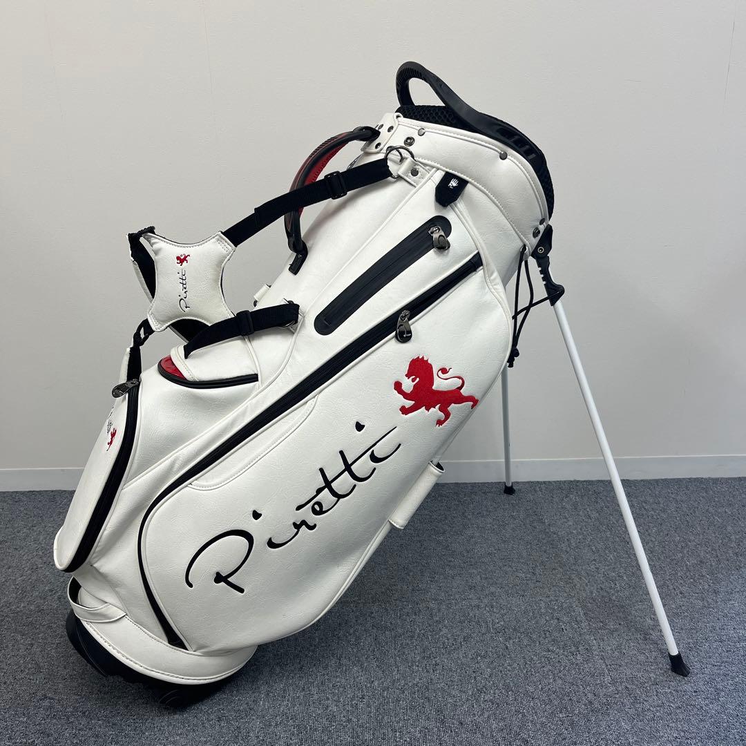 ピレッティ スタンド キャディバッグ ブラック Piretti ホワイト