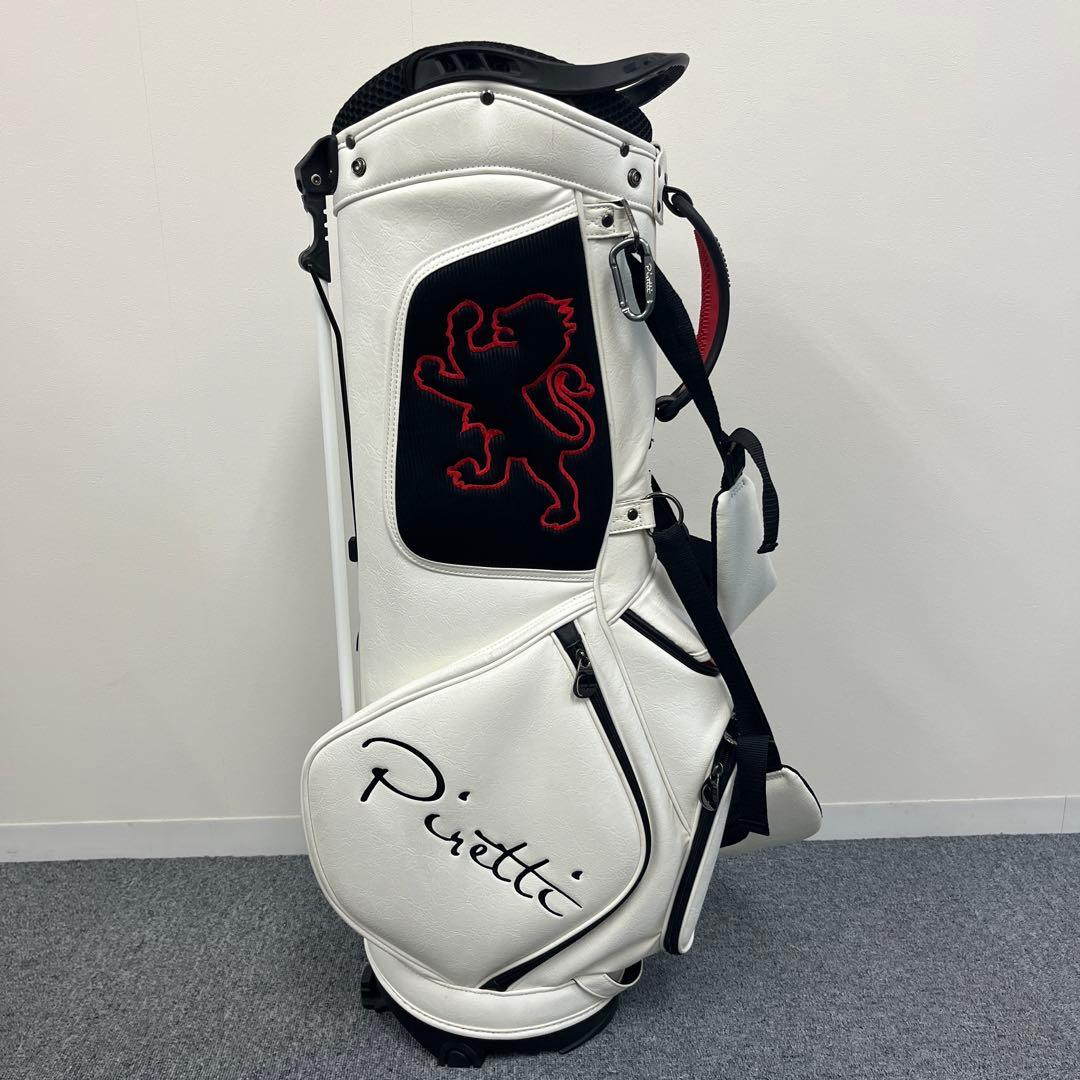 ピレッティ スタンド キャディバッグ ブラック Piretti ホワイト