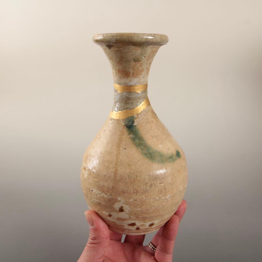 黄瀬戸 徳利 古美術 古道具 アンティーク 桃山〜江戸初期