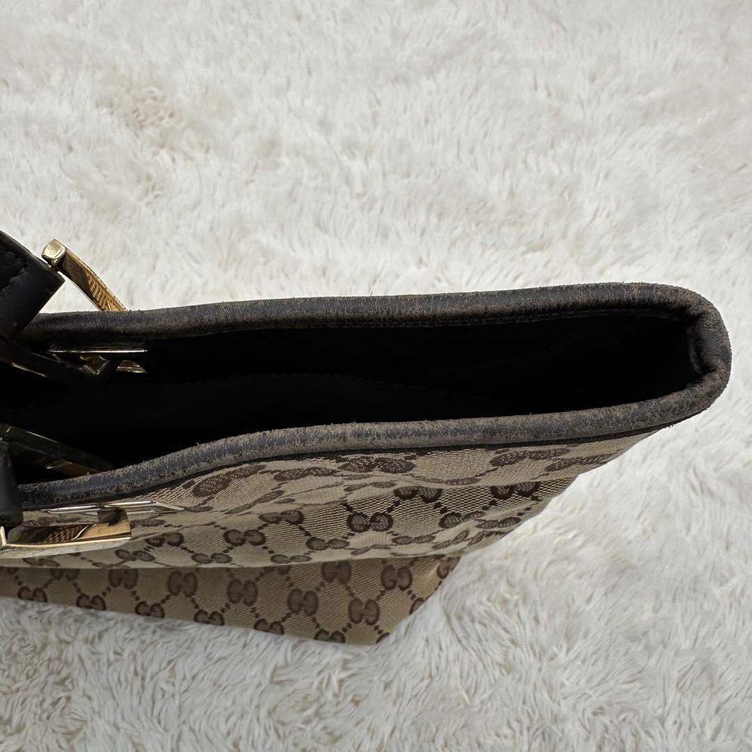 ✨美品✨グッチ　トートバッグ　GG柄　GGキャンバス　金具　キャンバス　ベージュ