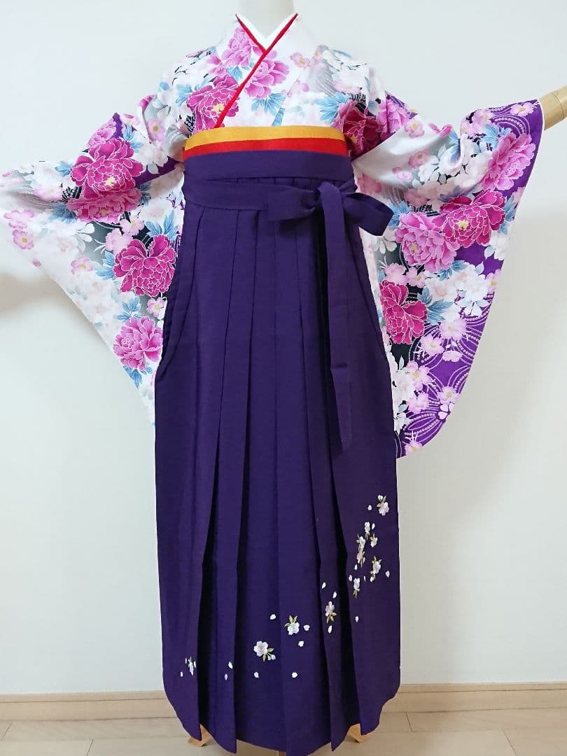 草餅 振袖 帯 袴 3点セット