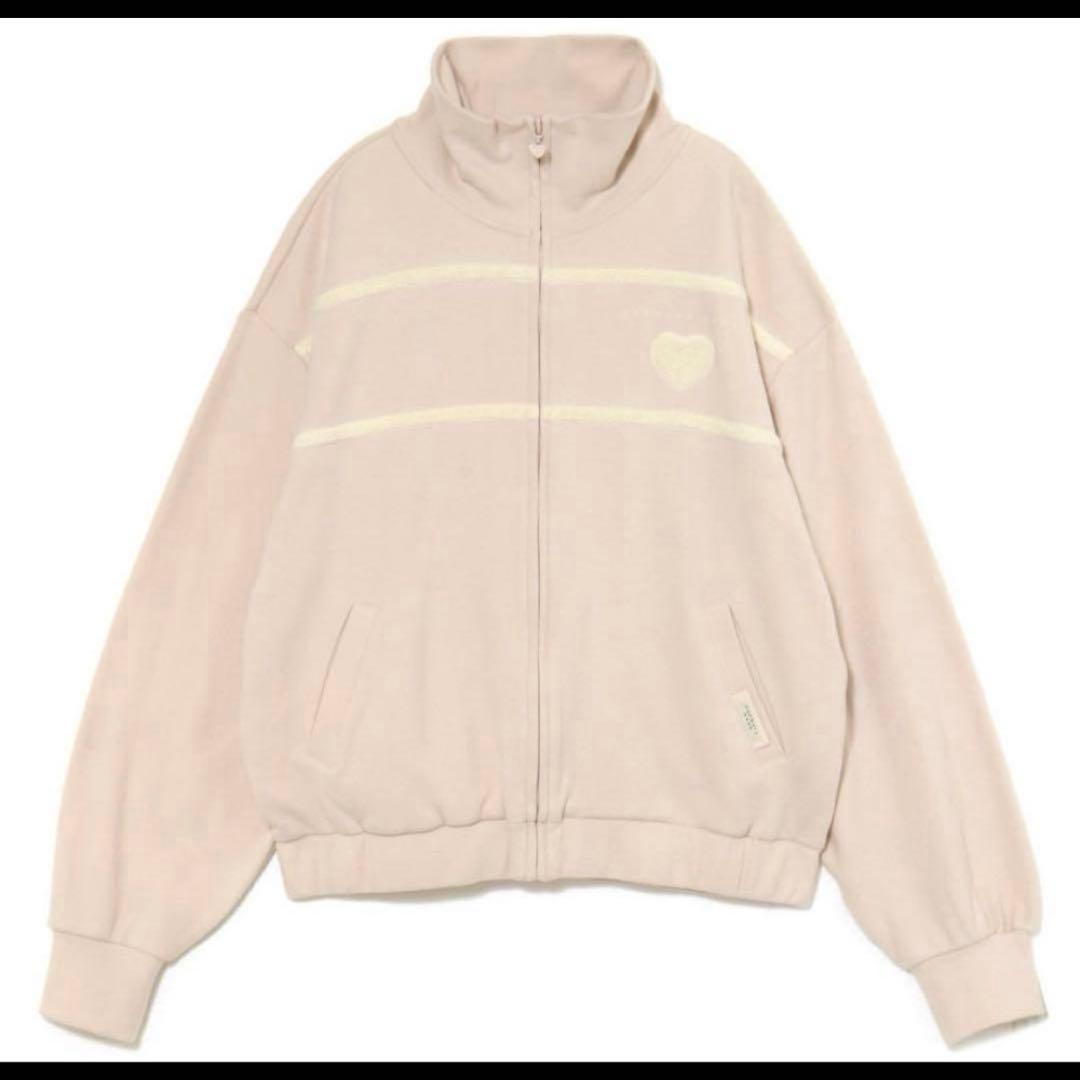 ルームウェア・パジャマ Milky pile heart zip tops andmary bebe