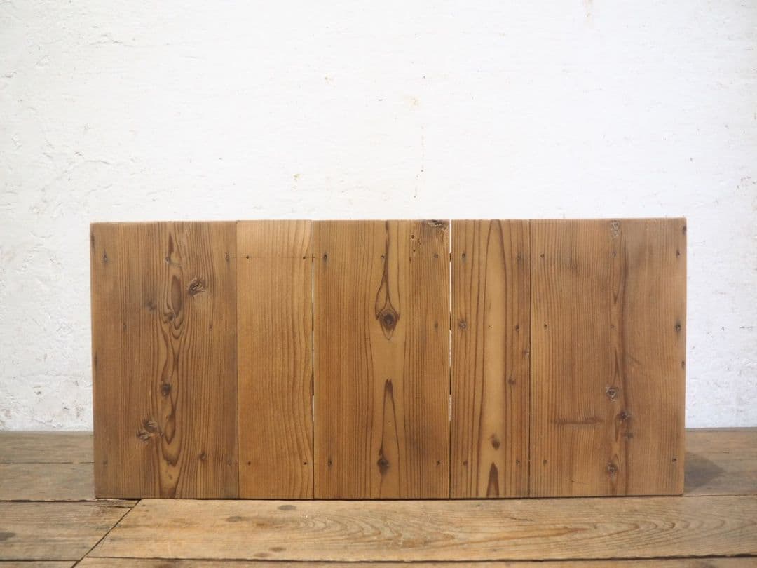 1200 ヴィンテージ　杉のディスプレイラック　収納棚　ケース　小物入れ　レトロ