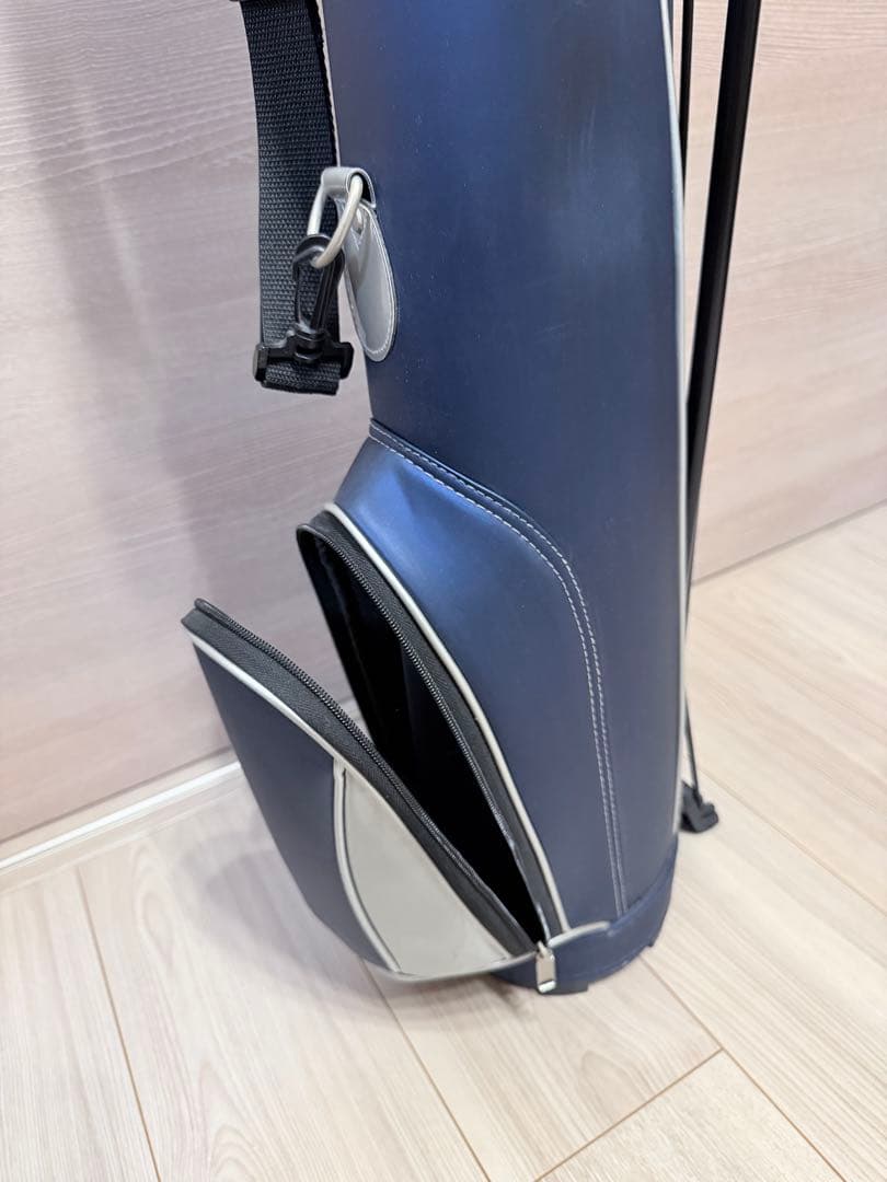 ネイビー スタンド式ゴルフバッグ サブバッグ