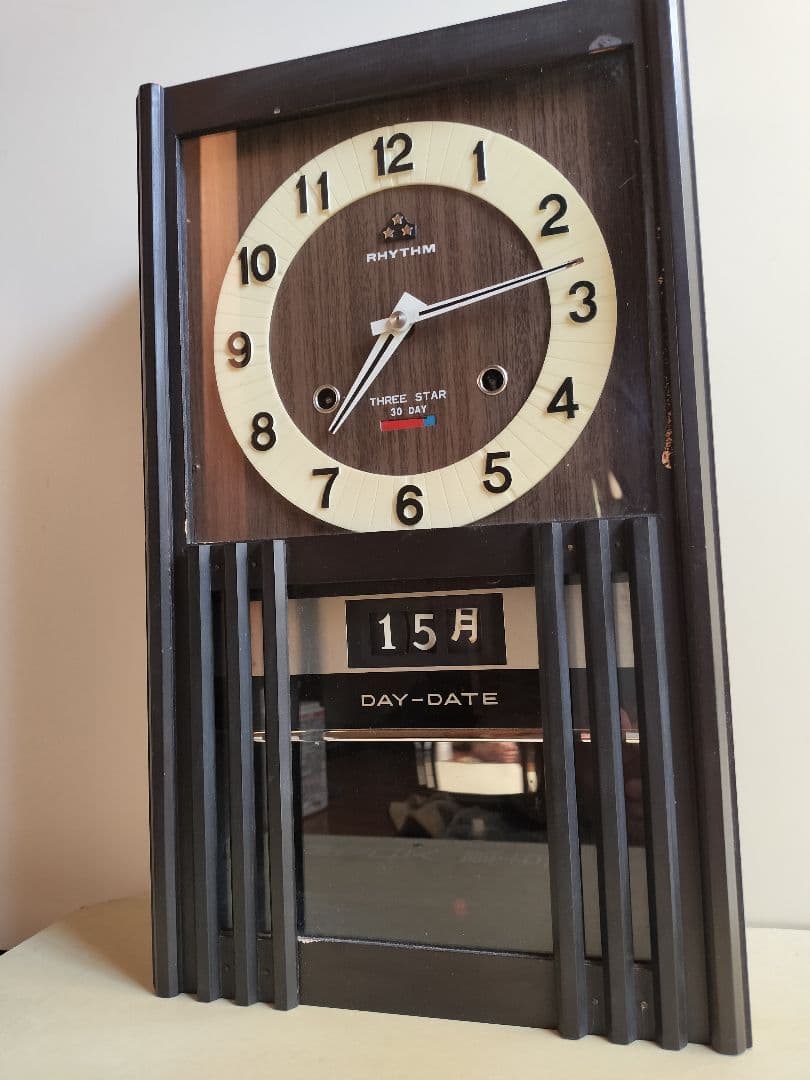 RHYTHM THREE STAR 掛時計 30日巻き