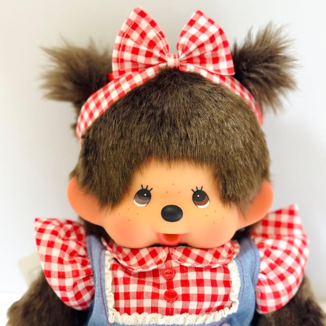 キムガン　モンチッチ M お座り 女の子 ツインテール お洋服付き