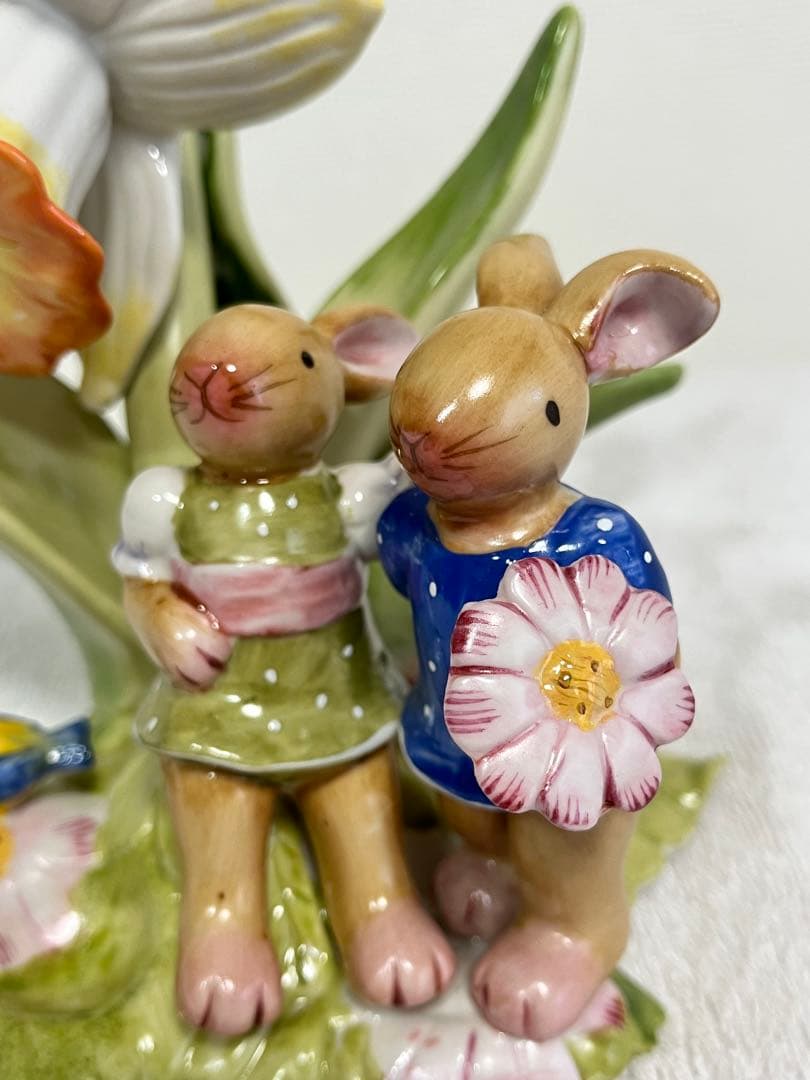 陶器　ビレロイ&ボッホ Villerndy&boch うさぎの家族