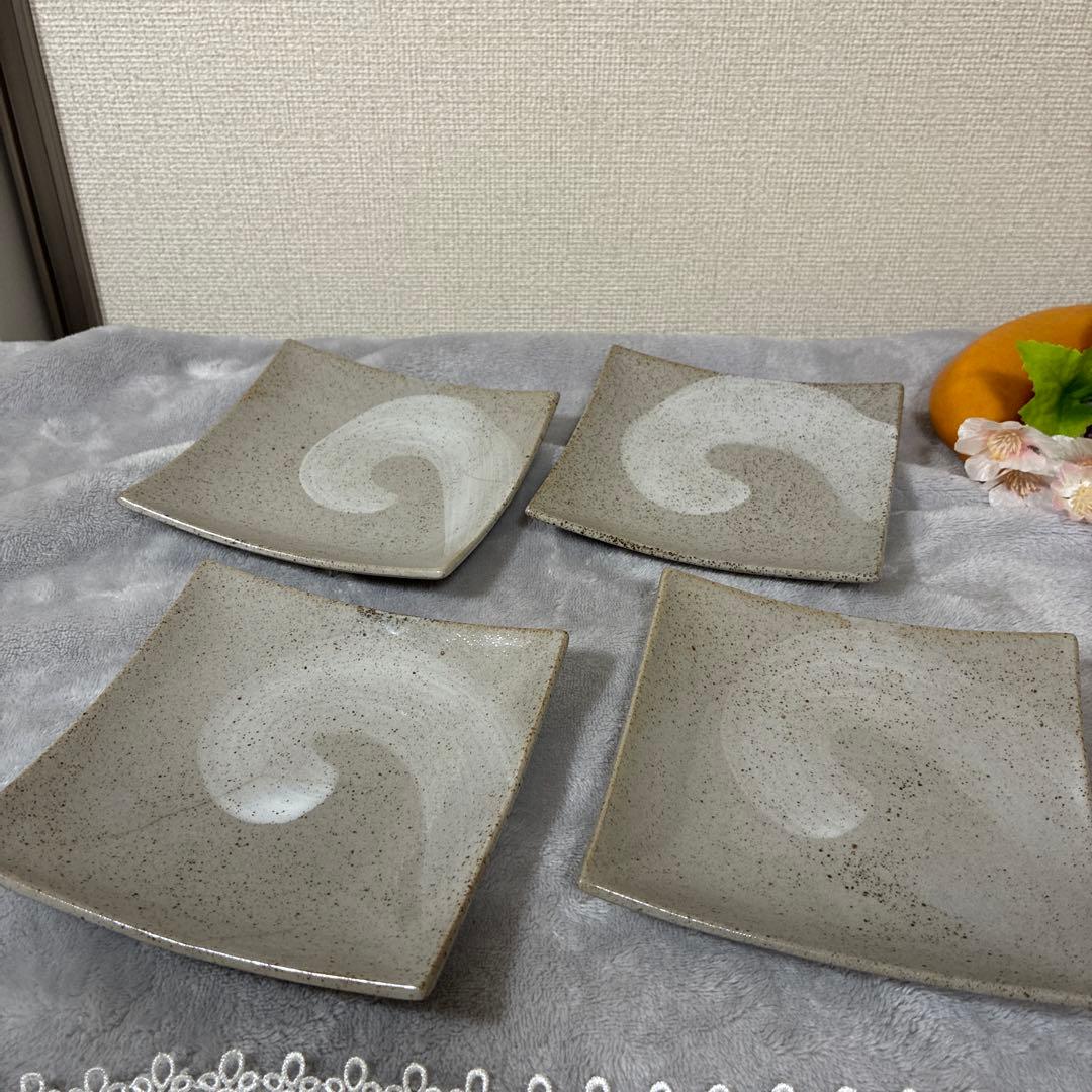 ★おまとめ割 SALE開催中★ f2 お洒落で可愛い和風の角皿4点セット