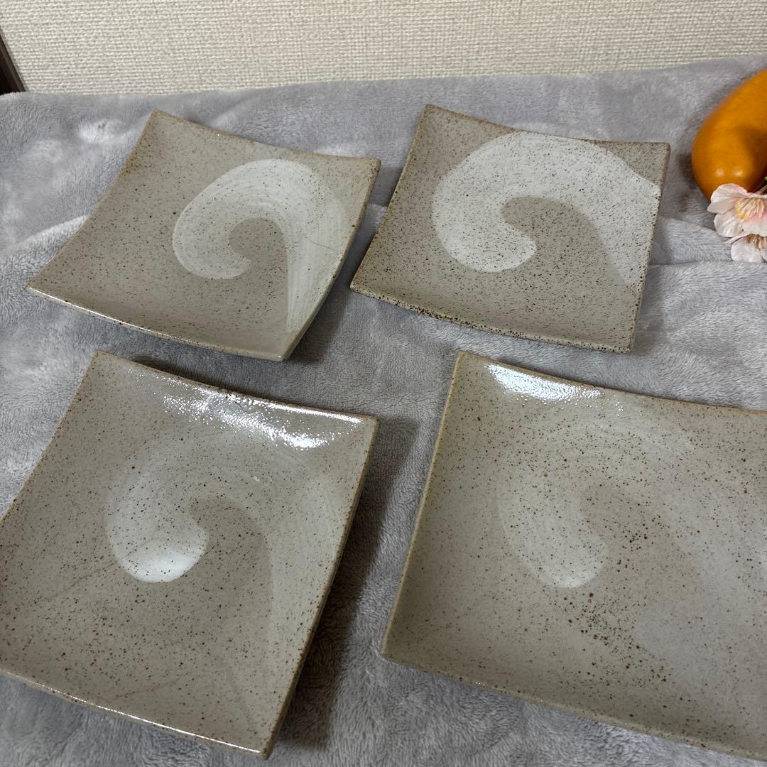 ★おまとめ割 SALE開催中★ f2 お洒落で可愛い和風の角皿4点セット