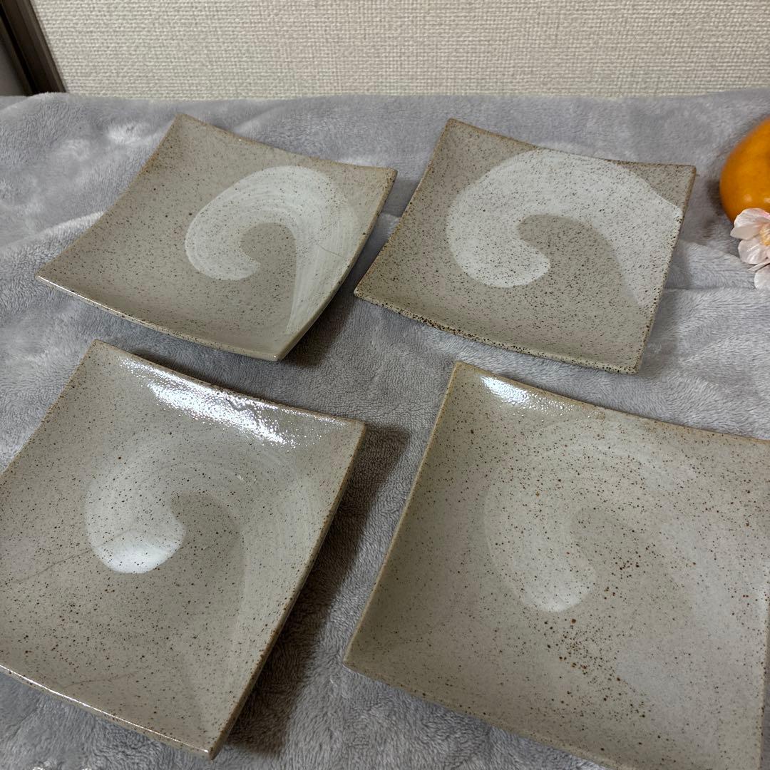 ★おまとめ割 SALE開催中★ f2 お洒落で可愛い和風の角皿4点セット