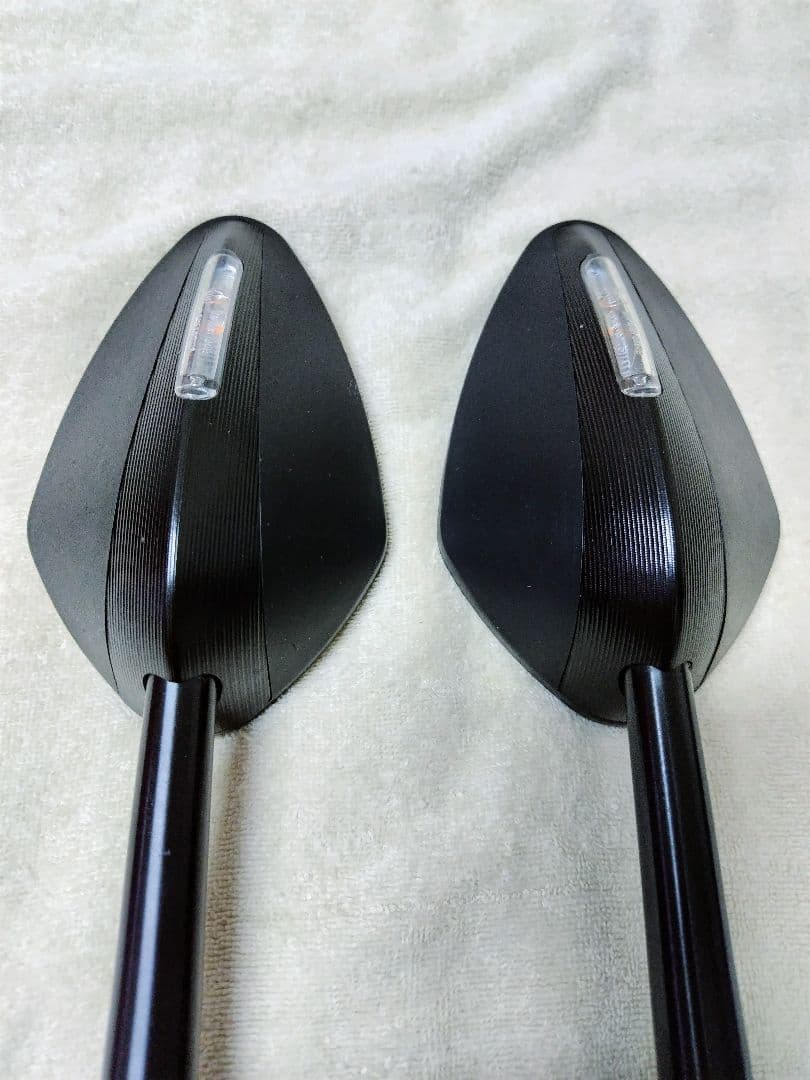 【k-y品】KAWASAKI ZX10R用ウインカー内蔵ミラー