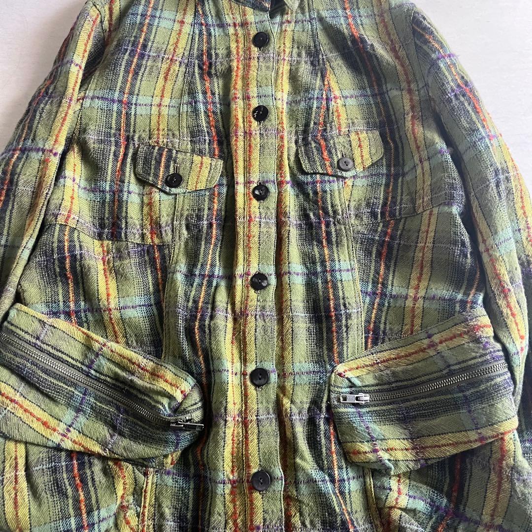 マツオインターナショナル キューブキューブ ロングジャケットコート チェック柄