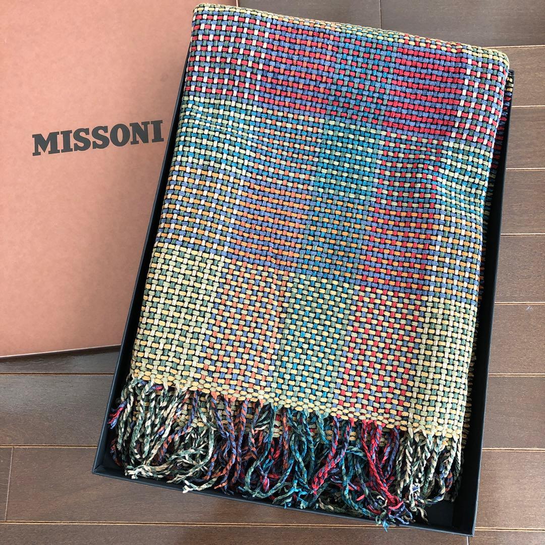 MISSONI T&J Vestor イタリア製　ブランケット　ミッソーニ　ラグ