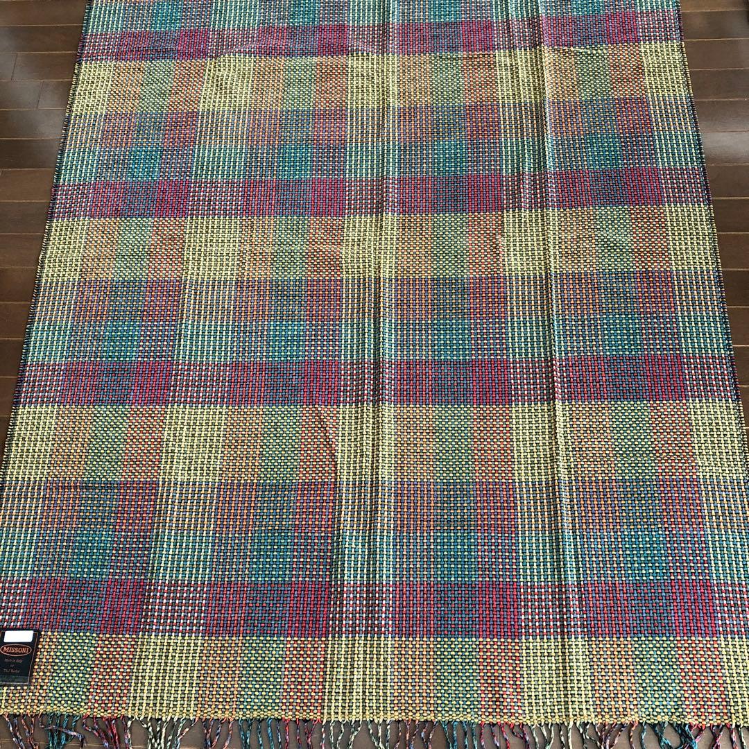MISSONI T&J Vestor イタリア製　ブランケット　ミッソーニ　ラグ