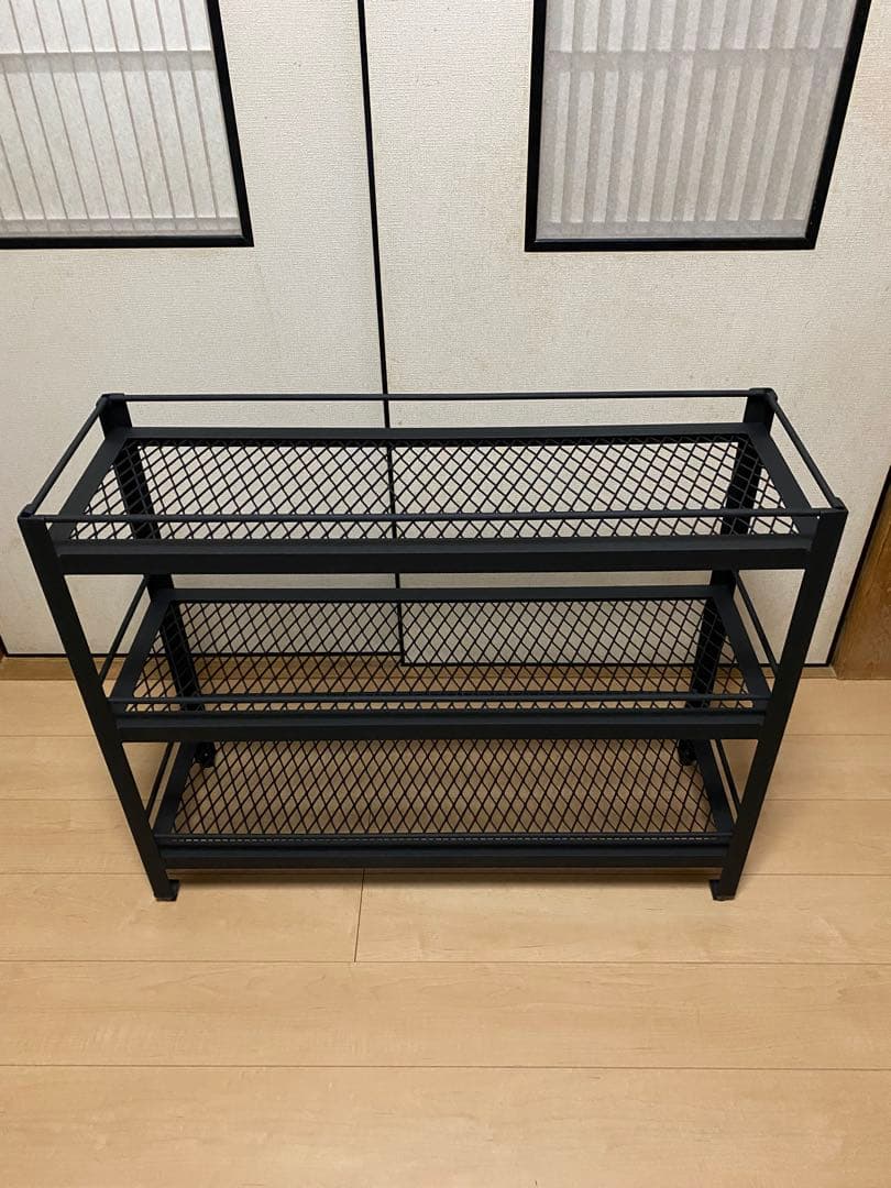 アイアンシェルフ　アイアンラック　インダストリアル アイアン家具　植物棚