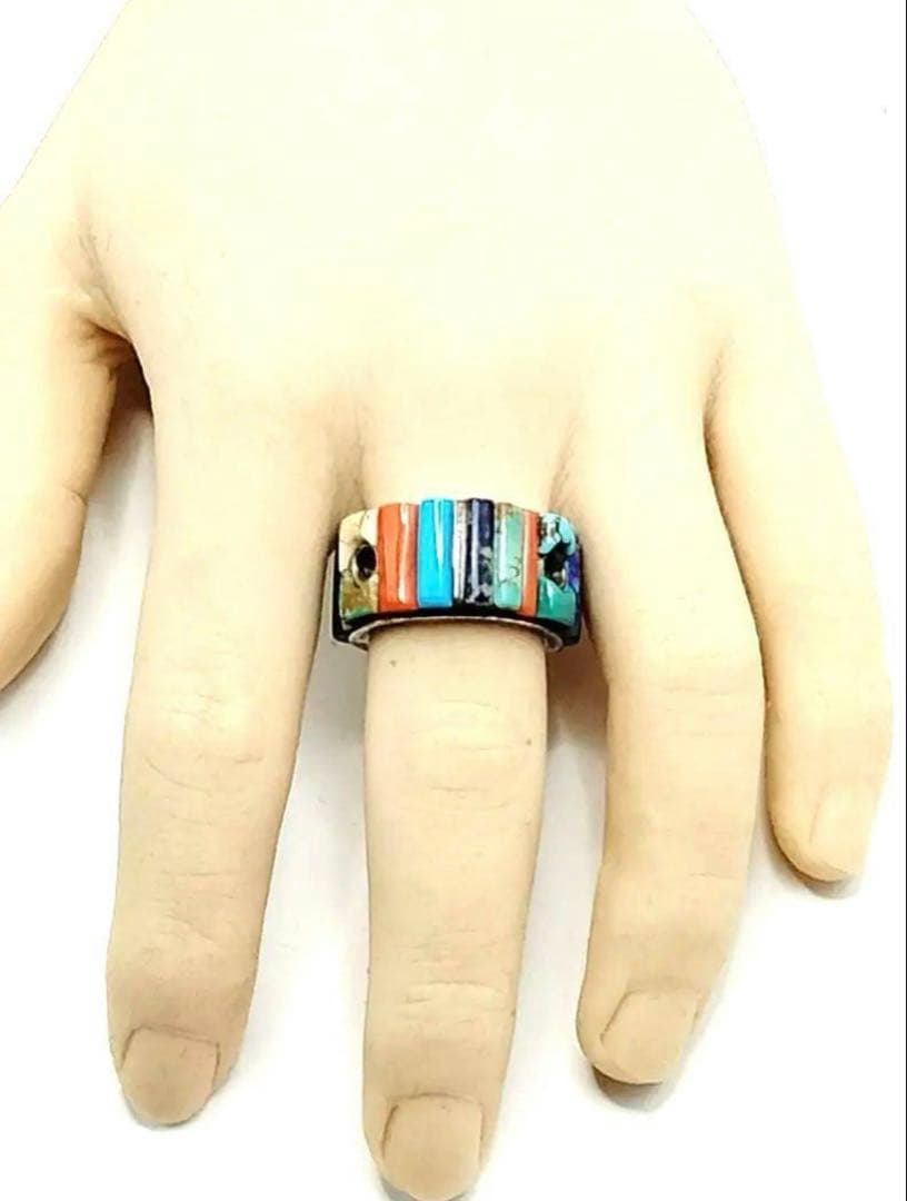 インディアン　ジュエリー　シルバー　リング　併用　ペンダントトップ