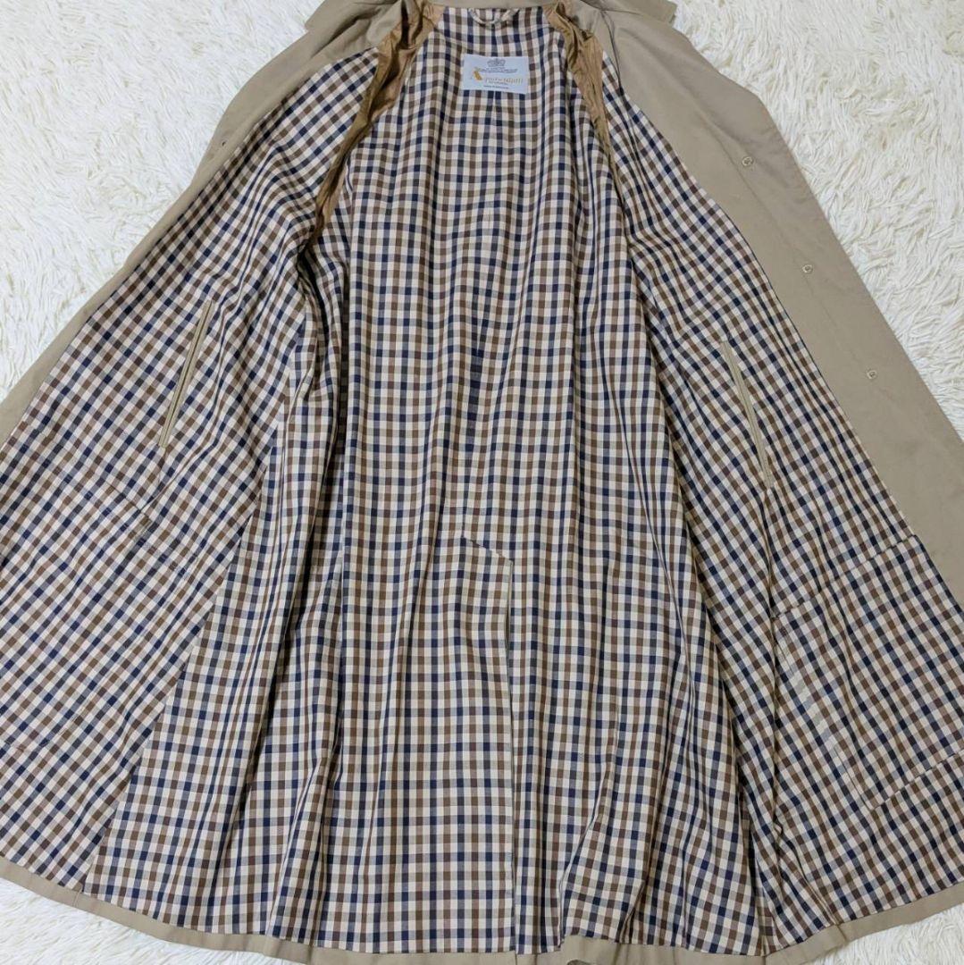 アクアスキュータム ヴィンテージ イギリス製 クラブチェック トレンチコート M