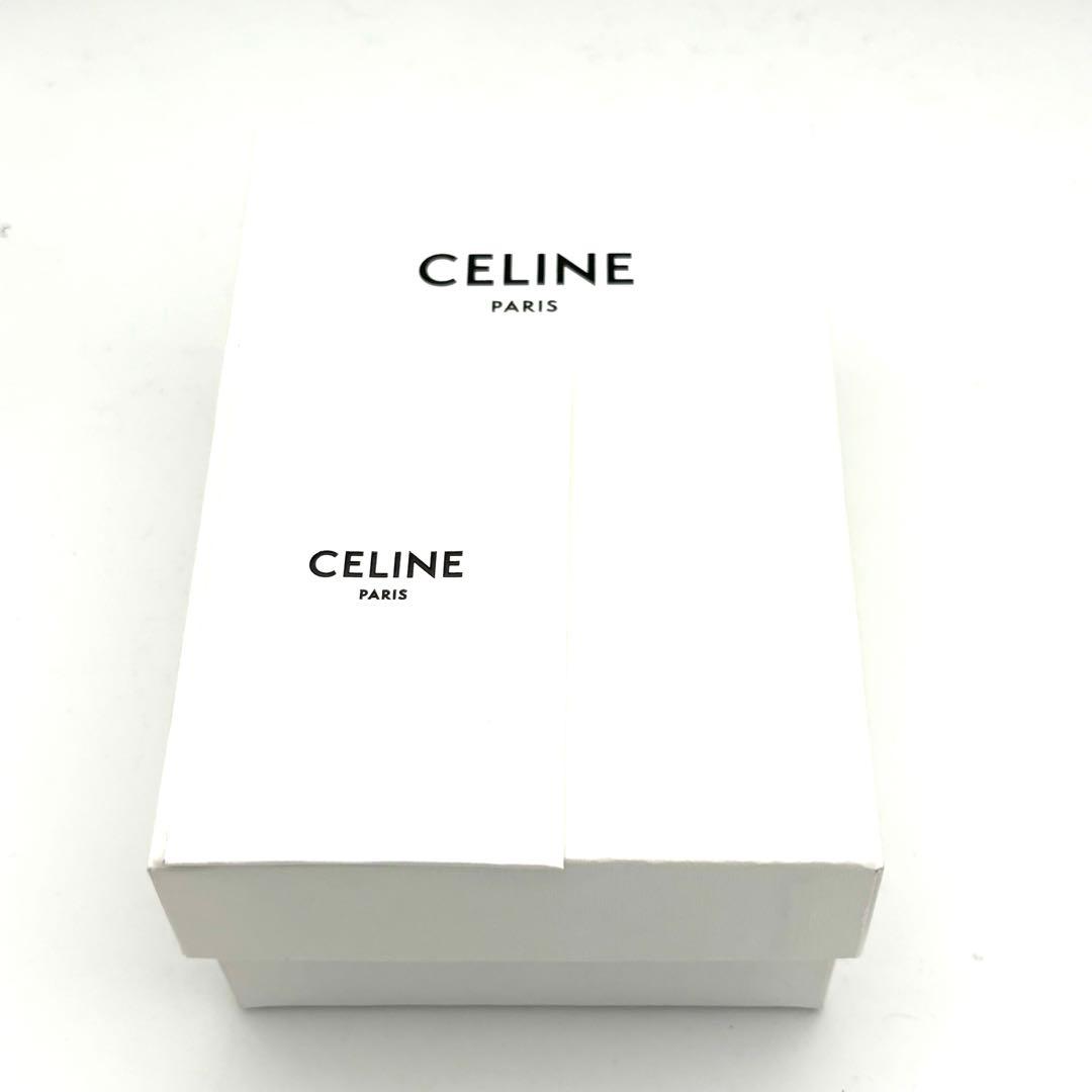 ⭐️箱付美品⭐️セリーヌ 折り財布 ブラック 黒 スモールフラップウォレット レザー