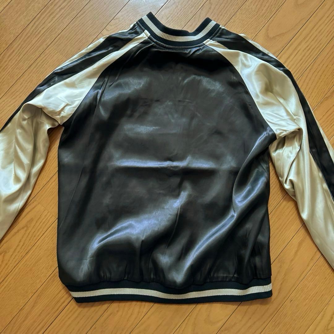 【新品】リバーシブル　スカジャン　骸骨トランプ