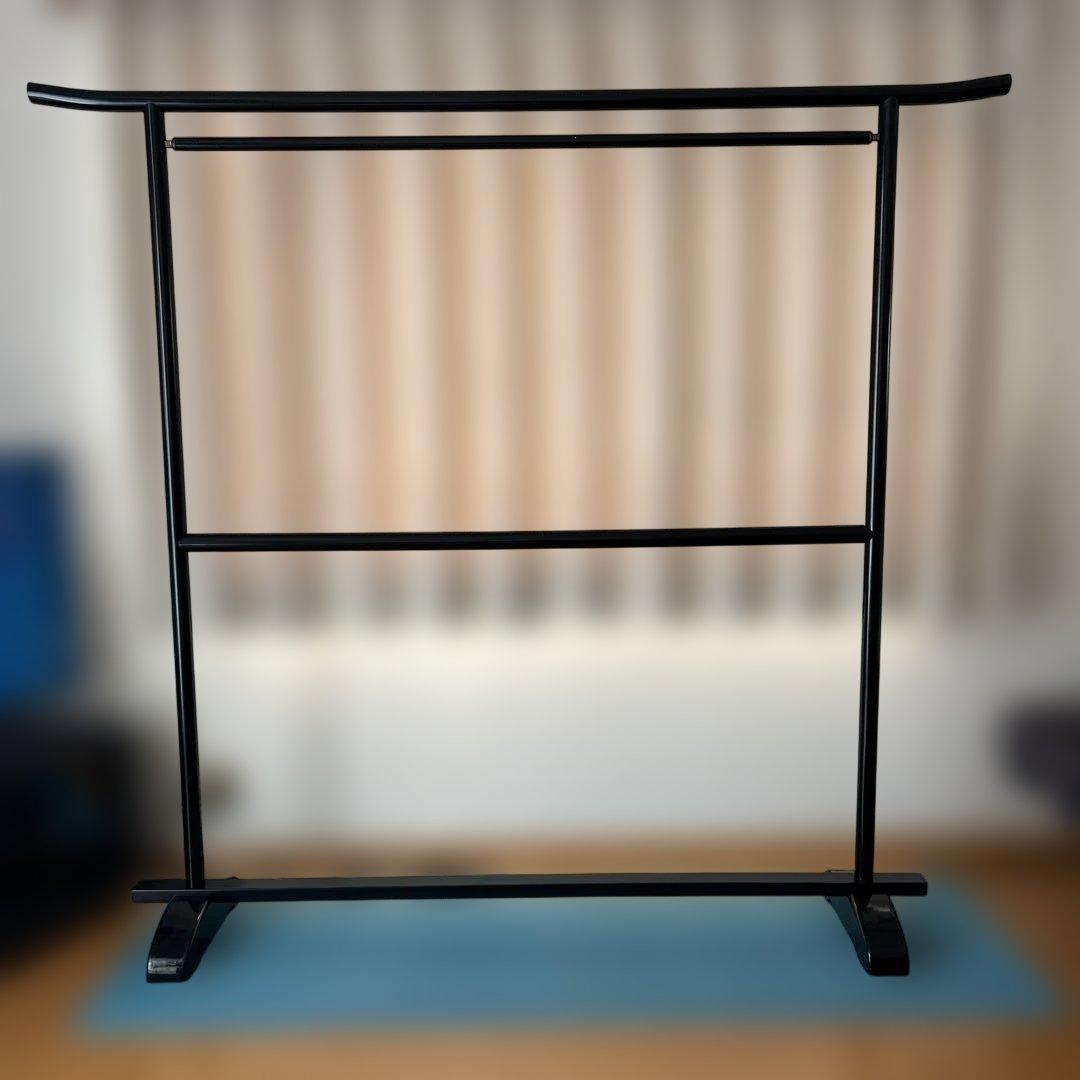 ブラック　衣桁　着物　ハンガーラック