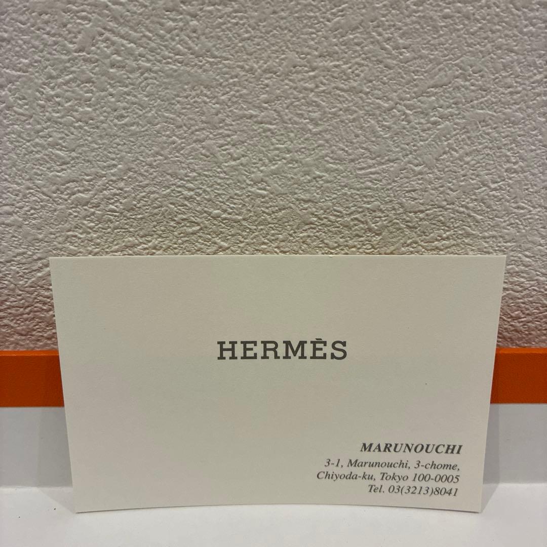 HERMES 刺繍 クッション 麻　30cm x 30cm