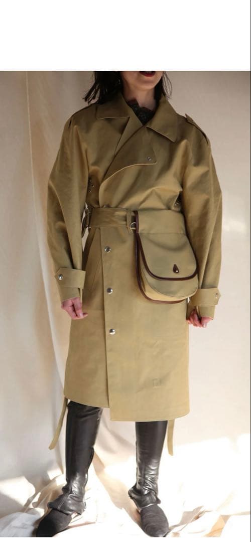 FUMIKA UCHIDA フミカウチダ ボンディングトレンチコート*36