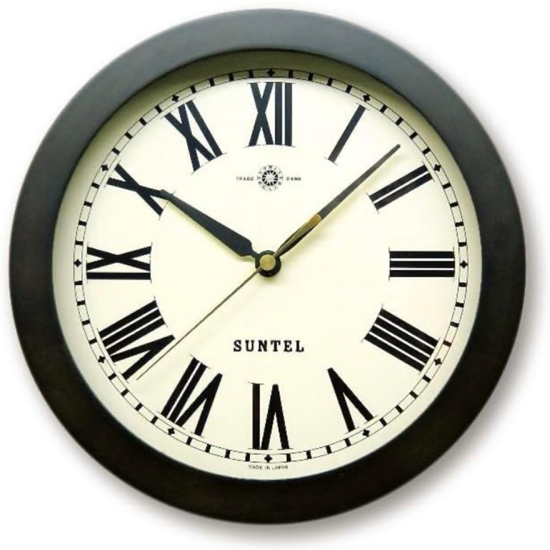 さんてる スタンダード掛け時計（ローマ文字）ダークブラウン QL727R-DBK