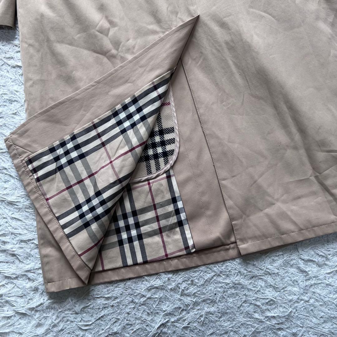 美品 バーバリーロンドン ステンカラーコート ライナー付き ノバチェック L