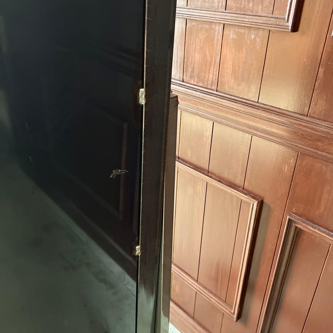 姿見　ミラー　ステンレス　インダストリアル　キャスター　頑丈　男前