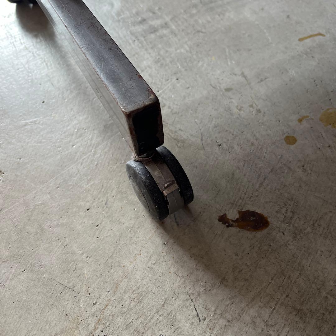 姿見　ミラー　ステンレス　インダストリアル　キャスター　頑丈　男前