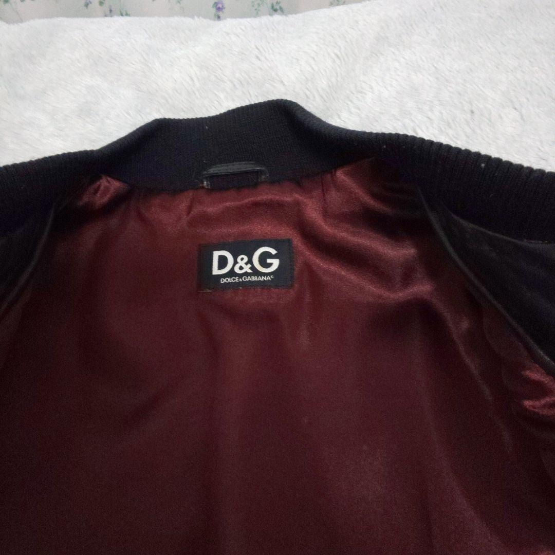 DOLCE&GABBANA レザーブルゾン44 ハラコ 希少