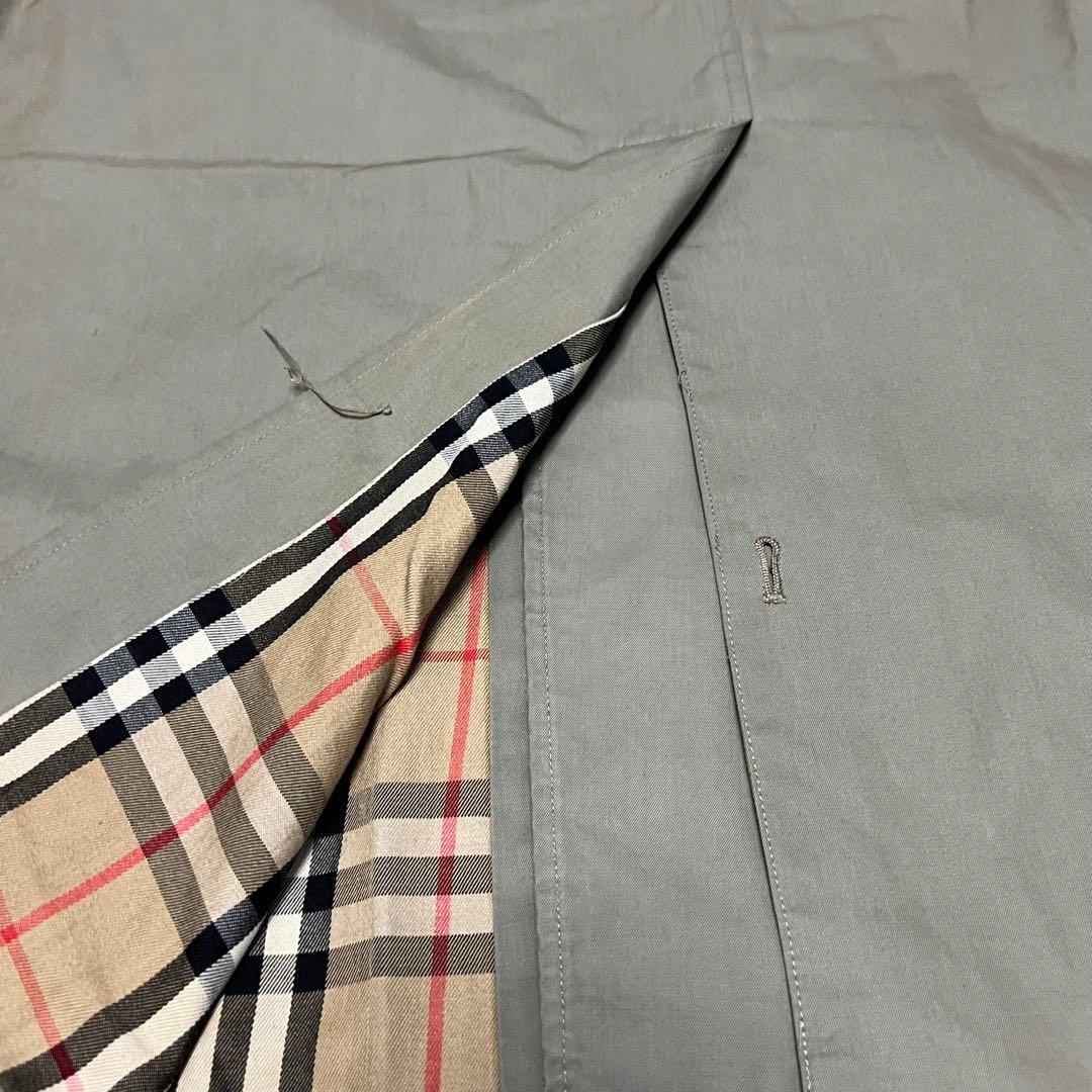 70s burberrys（バーバリー）ステンカラーコート/カーキ／英国製