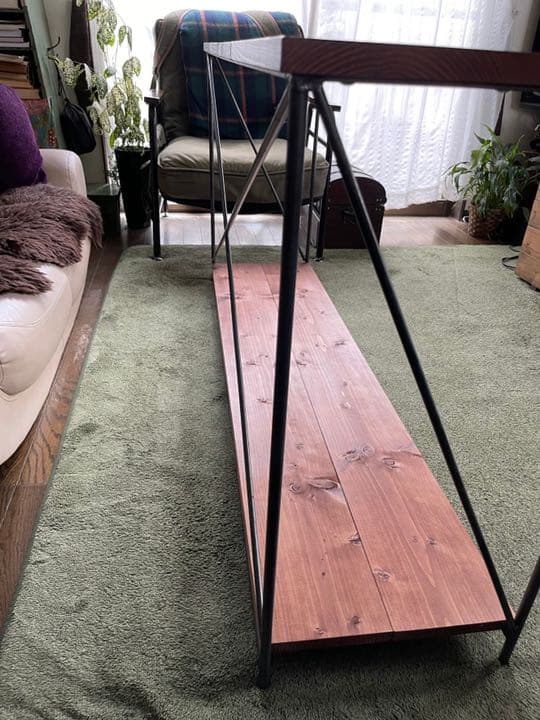 アイアン家具　カウンターラック　シェルフ  男前　無骨　オーダーメイド　モダン