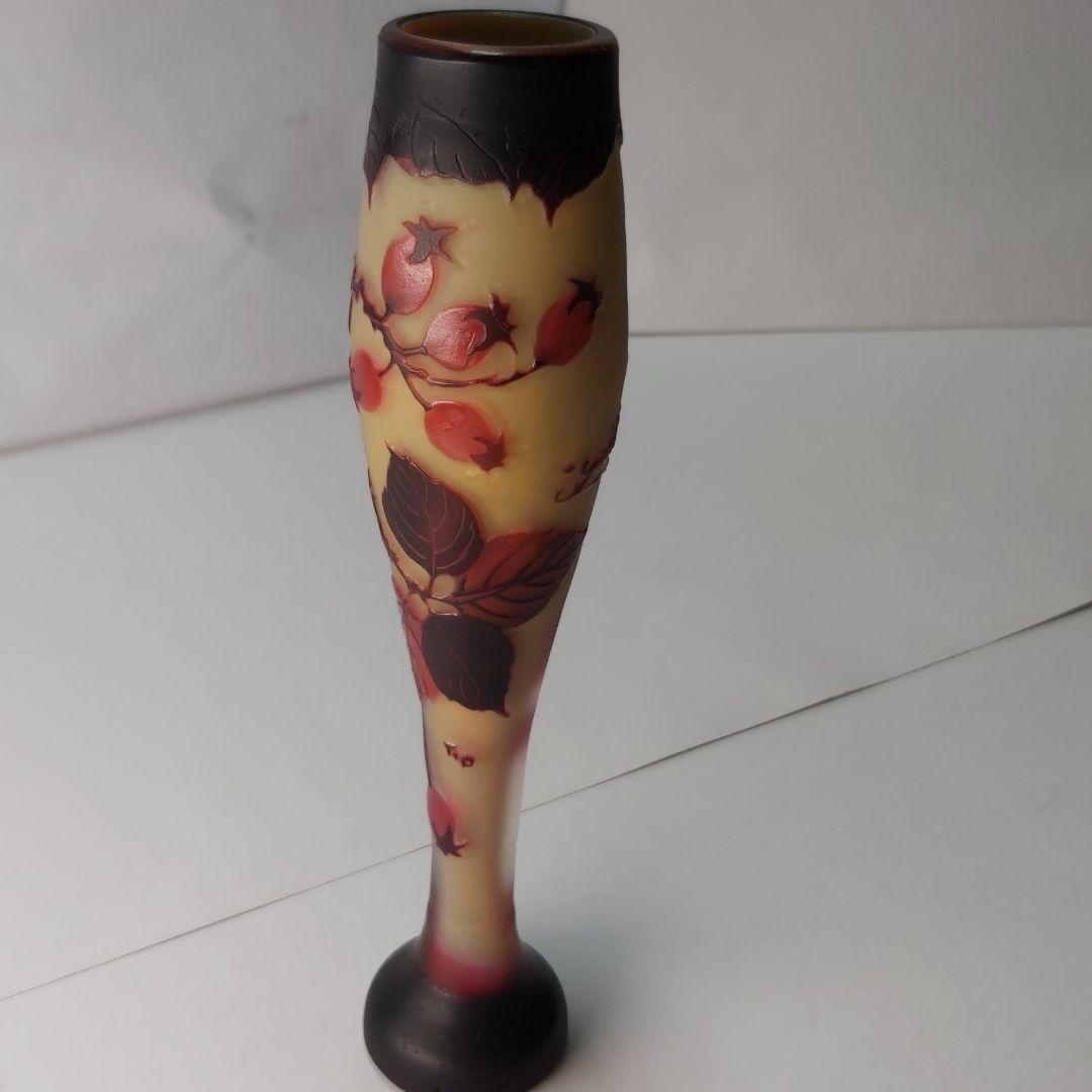 エミール・ガレ 復刻版 カメオ彫り 手彫り ハンドメイド ルーマニア レア 果実