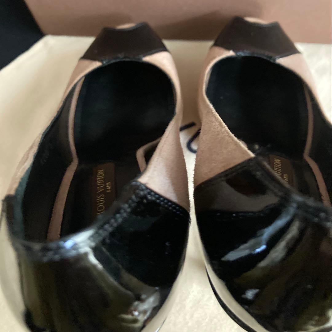 いちご LOUIS VUITTON 新品同様 パンプス 厚底 バイカラー