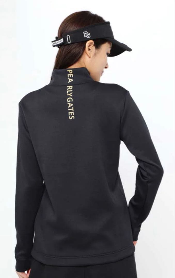 パーリーゲイツ 原プロモデル ブラック MFYハイネックカットソー サイズ0