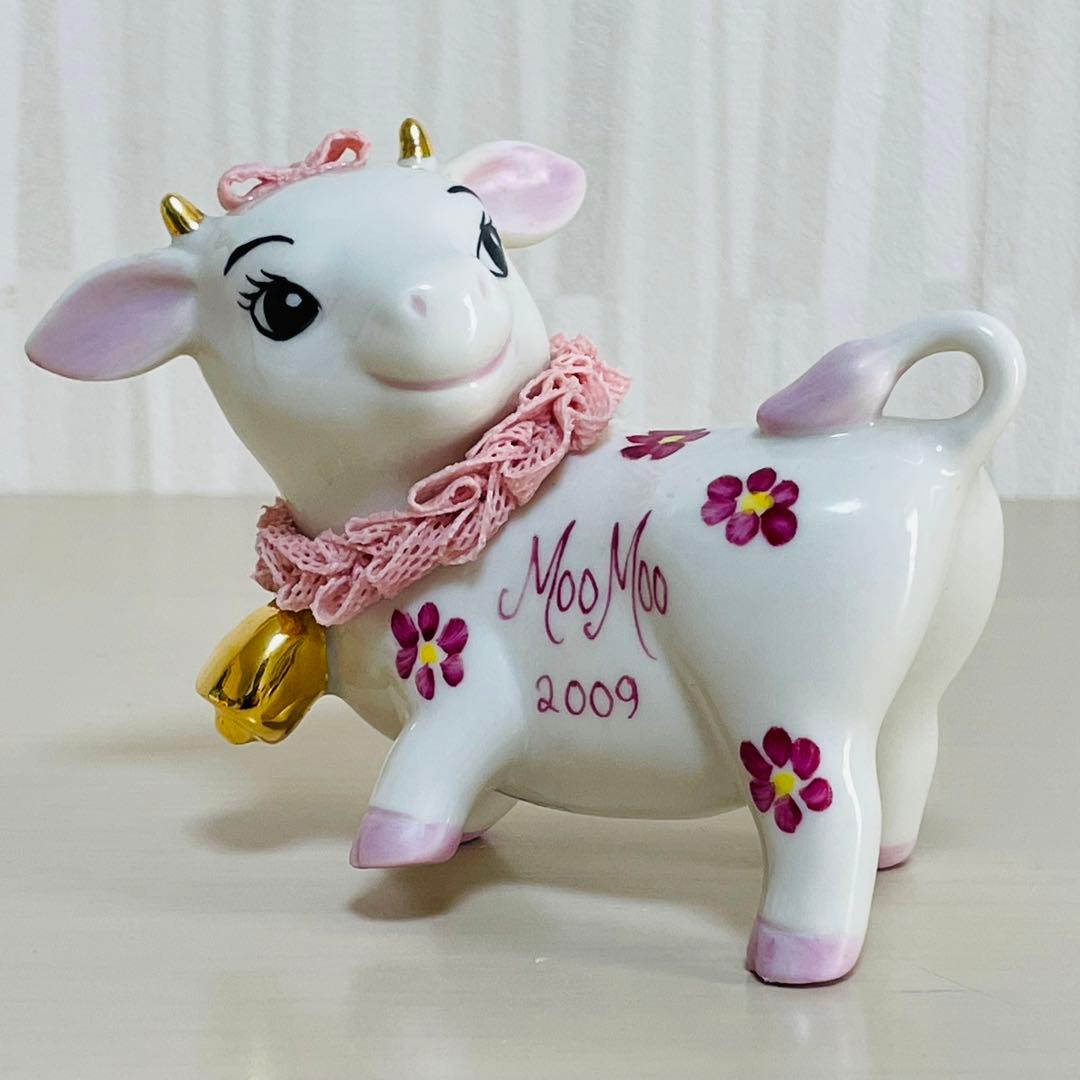 アイリッシュドレスデン 干支 2009年 丑 ウシ 置物 フィギュリン