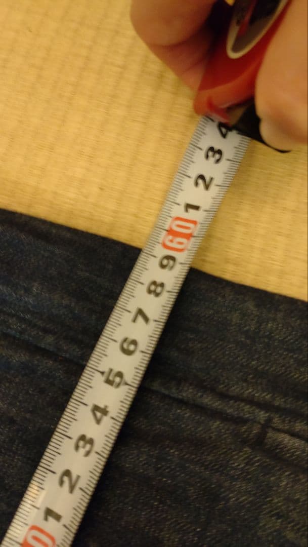 美品♪45R デニムブルー 長袖ワンピース