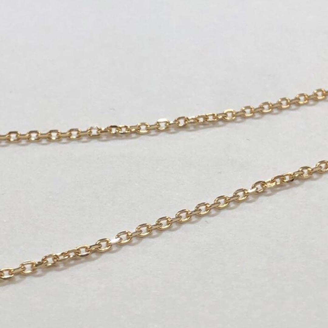 はる　K18イエローゴールド カットアズキ　1.3mm幅 ブレスレット