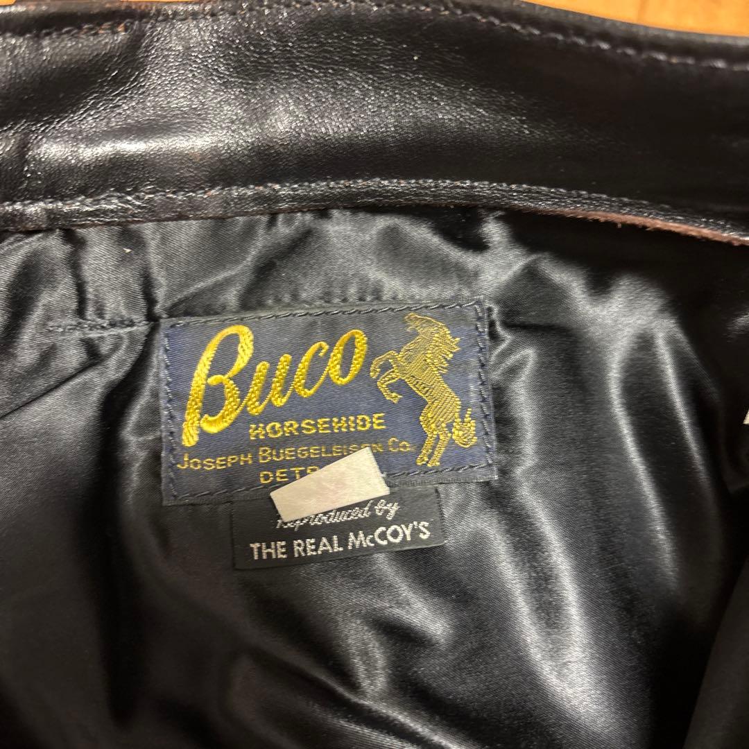 ザリアルマッコイズ BUCO ホースハイド レザーパンツ 茶芯 ライダース