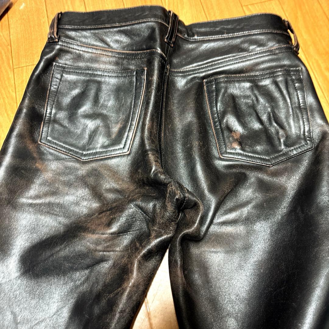 ザリアルマッコイズ BUCO ホースハイド レザーパンツ 茶芯 ライダース