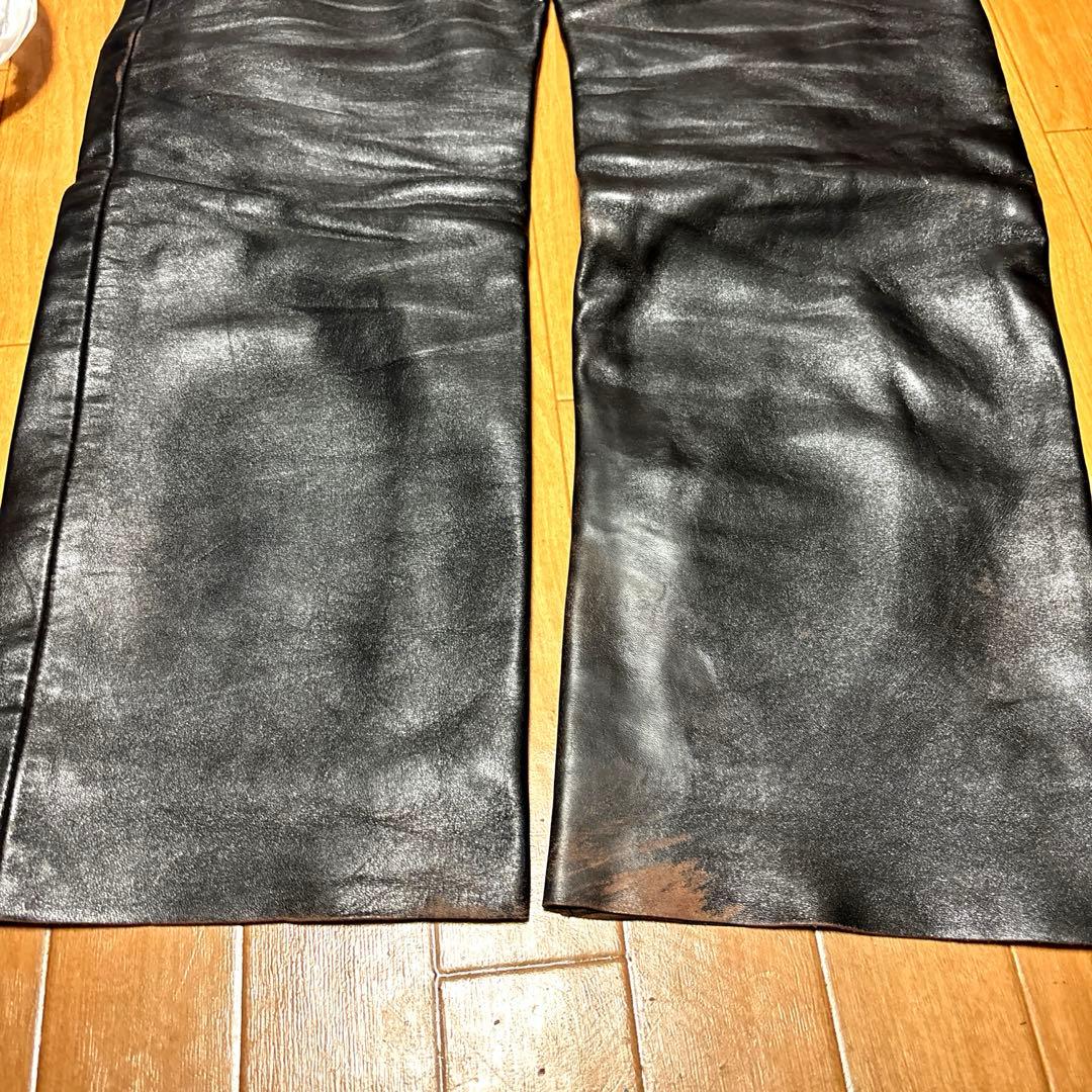ザリアルマッコイズ BUCO ホースハイド レザーパンツ 茶芯 ライダース