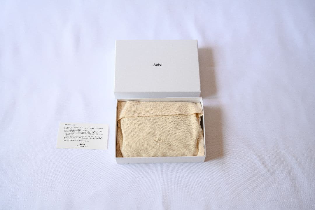 aeta ラウンドウォレット　black